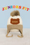 Beige and White Fashion Knitted Warm Winter Wool Cap (1 Years -5 Years) CP5106C